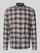 MAERZ Muenchen Freizeithemd mit Knopfleiste in Blau, Größe 39/40