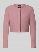 BOSS Boxy Fit Kurzblazer aus reiner Schurwolle Modell 'JICENA' in Rosa...