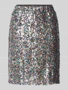 LOLLYS LAUNDRY Minirock mit Pailletten Modell 'Anna' in Flieder, Größe...
