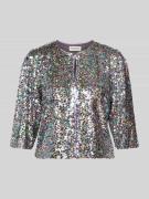 LOLLYS LAUNDRY Jacke mit Pailletten und 3/4-Arm Modell 'Trine' in Flie...