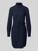 Lauren Ralph Lauren Hemdblusenkleid mit kurzer Knopfleiste in Marine, ...