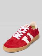 Marc O'Polo Low Top Sneaker aus echtem Rindsvelours in Rot, Größe 36