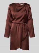 Rinascimento Knielanges Cocktailkleid mit Rundhalsausschnitt in Dunkel...