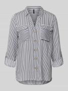 Vero Moda Hemdbluse mit aufgesetzten Brustpattentaschen Modell 'BUMPY'...