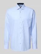 ETERNA Regular Fit Businesshemd aus Baumwolle mit Kentkragen in Bleu, ...