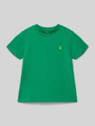 Polo Ralph Lauren Kids T-Shirt mit Label-Stitching und Rundhalsausschn...