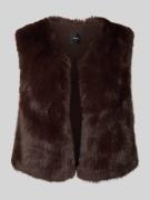 Zero Weste aus Kunstfell in Mittelbraun, Größe L