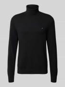 Tommy Hilfiger Regular Fit Rollkragenpullover aus Baumwoll-Kaschmir-Mi...
