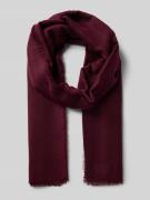 Fraas Schal mit ausgefransten Abschlüssen in Bordeaux, Größe 1