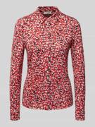 Marc O'Polo Regular Fit Langarmshirt aus Viskose-Mix in Rot, Größe L