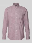 Tommy Hilfiger Regular Fit Businesshemd aus reiner Baumwolle in Bordea...
