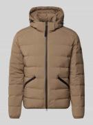 Marc O'Polo Regular Fit Daunenjacke mit Kapuze in Camel, Größe L