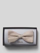 Blick Fliege aus Seide in Mud, Größe 1