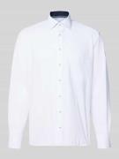 ETERNA Comfort Fit Businesshemd aus Baumwolle mit Kentkragen in Weiss,...