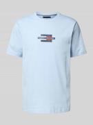 Tommy Hilfiger Regular Fit T-Shirt aus reiner Baumwolle in Hellblau, G...