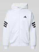 adidas Sportswear Regular Fit Sweatjacke mit Logo-Print in Weiss, Größ...