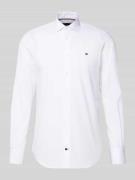 Tommy Hilfiger Tailored Slim Fit Businesshemd aus reiner Baumwolle in ...