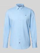 Tommy Hilfiger Regular Fit Businesshemd aus reiner Baumwolle in Bleu, ...