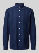Tommy Hilfiger Regular Fit Freizeithemd aus reiner Baumwolle in Marine...