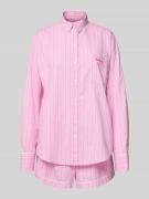 Calvin Klein Underwear Pyjama mit Label-Stitching in Pink, Größe L