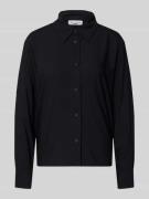 Marc O'Polo Denim Regular Fit Hemdbluse aus reiner Viskose in Black, G...