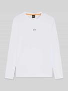 BOSS Orange Regular Fit Langarmshirt aus Baumwoll-Mix Modell 'TCHARK' ...