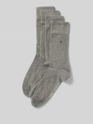 Tommy Hilfiger Strümpfe aus Baumwoll-Mix im 4er-Pack in Mittelgrau Mel...
