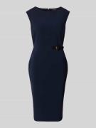 Lauren Ralph Lauren Knielanges Etuikleid Modell 'JAVILLA' in Marine, G...