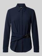 Lauren Ralph Lauren Hemdbluse in Wickel-Optik Modell 'KRESHAY' in Mari...