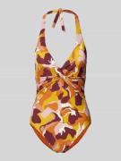 Barts Badeanzug mit Neckholder Modell 'Lunan' in Rostrot, Größe 38