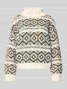 Only Regula Fit Rollkragenpullover mit Allover-Muster Modell 'CARIN' i...