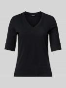 Lauren Ralph Lauren T-Shirt mit V-Ausschnitt Modell 'JUDY' in Black, G...