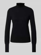 OPUS Turtleneck-Pullover aus Viskose-Mix Modell 'Polluna' in Black, Gr...