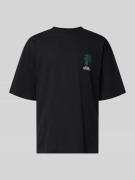 Wood Wood T-Shirt mit Rundhalsausschnitt Modell 'Gary' in Black, Größe...