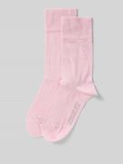Christian Berg Men Socken mit Label-Print im 2er-Pack in Hellrosa, Grö...