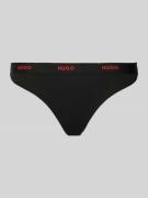 HUGO String aus Baumwoll-Mix Modell 'HUGO ID THONG' in Black, Größe L