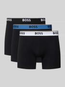 BOSS Trunks aus Baumwoll-Mix im 3er-Pack Modell 'BOXER' in Black, Größ...