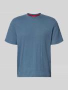 HUGO Regular Fit T-Shirt aus Baumwoll-Mix Modell 'AUSTIN' in Jeansblau...