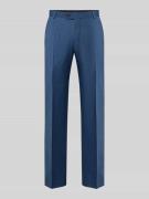 bugatti Regular Fit Anzughose mit Bügelfalten in Blau, Größe 102