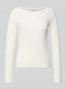 Tom Tailor Denim Slim Fit Langarmshirt aus Viskose-Mix in Offwhite, Gr...