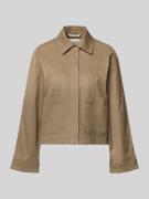 Marc O'Polo Regular Fit Hemdjacke aus Baumwoll-Mix in Beige, Größe 34