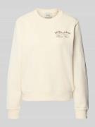 Scotch & Soda Sweatshirt mit Label-Print und Rundhalsausschnitt in Bei...