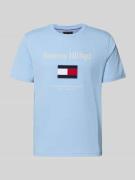 Tommy Hilfiger Regular Fit T-Shirt aus reiner Baumwolle in Hellblau, G...