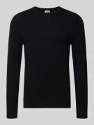 Drykorn Strickpullover mit gerippten Abschlüssen Modell 'Irmino' in Bl...