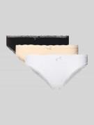 DORINA Slip mit Schleifen-Detail im 3er-Pack in Beige, Größe L