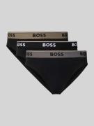 BOSS Slip aus Baumwoll-Mix im 3er-Pack in Black, Größe L