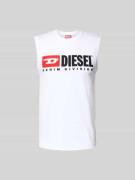 Diesel Tanktop mit Label-Detail in Weiss, Größe L