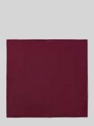 Monti Fein strukturiertes Einstecktuch aus Seide in Bordeaux, Größe 1