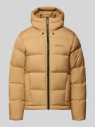 PEAK PERFORMANCE Steppjacke mit Kapuze und Label-Stitching in Sand, Gr...