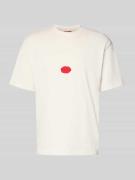 HUGO Relaxed Fit T-Shirt aus Baumwoll-Jersey Modell 'DIVIS' in Weiss, ...